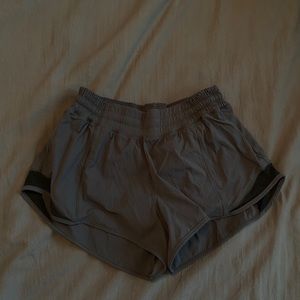 Gray Lululemon Shorts - Hotty Hot Low Rise Shorts